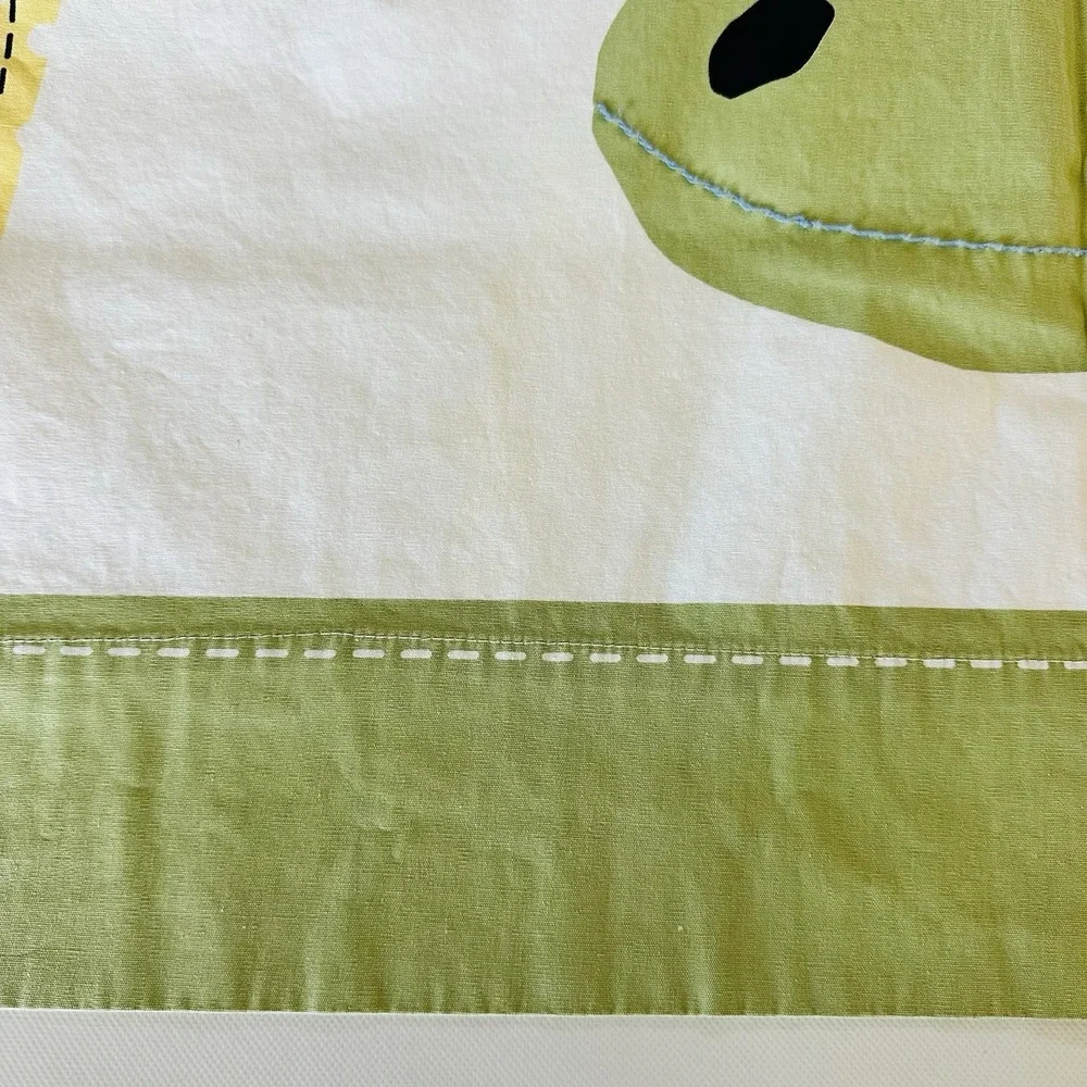 Pottery Barn Kids 100% Cotton Shower Curtain with Animal Appliqués